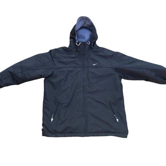 NIKE Jacket XL Black Big Logo - Picture 1 of 10